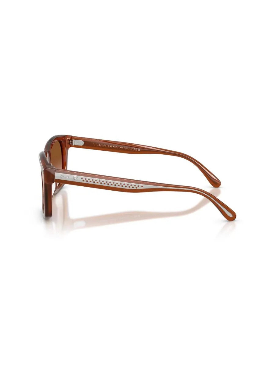 Солнцезащитные очки унисекс квадратной формы, RL8237U Ralph Lauren — изображение 3 из 6, коричневый