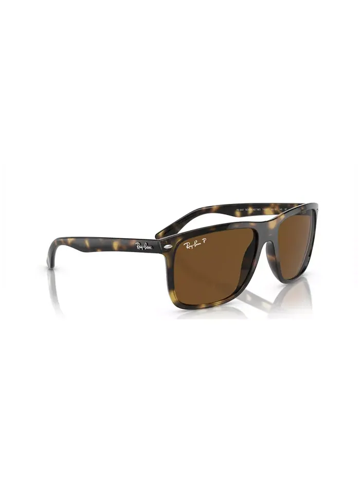 Унисекс солнцезащитные очки Boyfriend Two с поляризацией, RB4547 Ray-Ban — изображение 3 из 7, коричневый