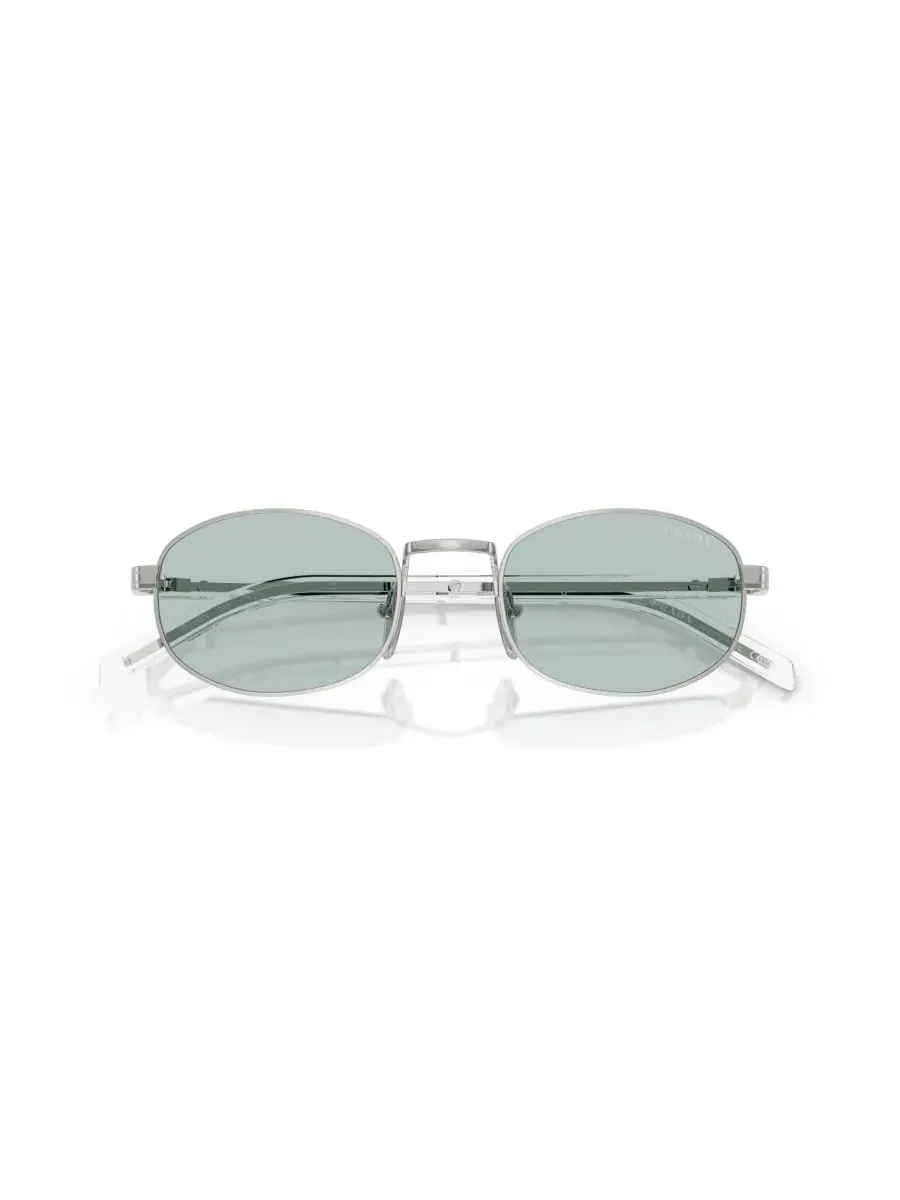 Женские овальные солнцезащитные очки Prada, PR B53S Persol — изображение 5 из 5, серебряный