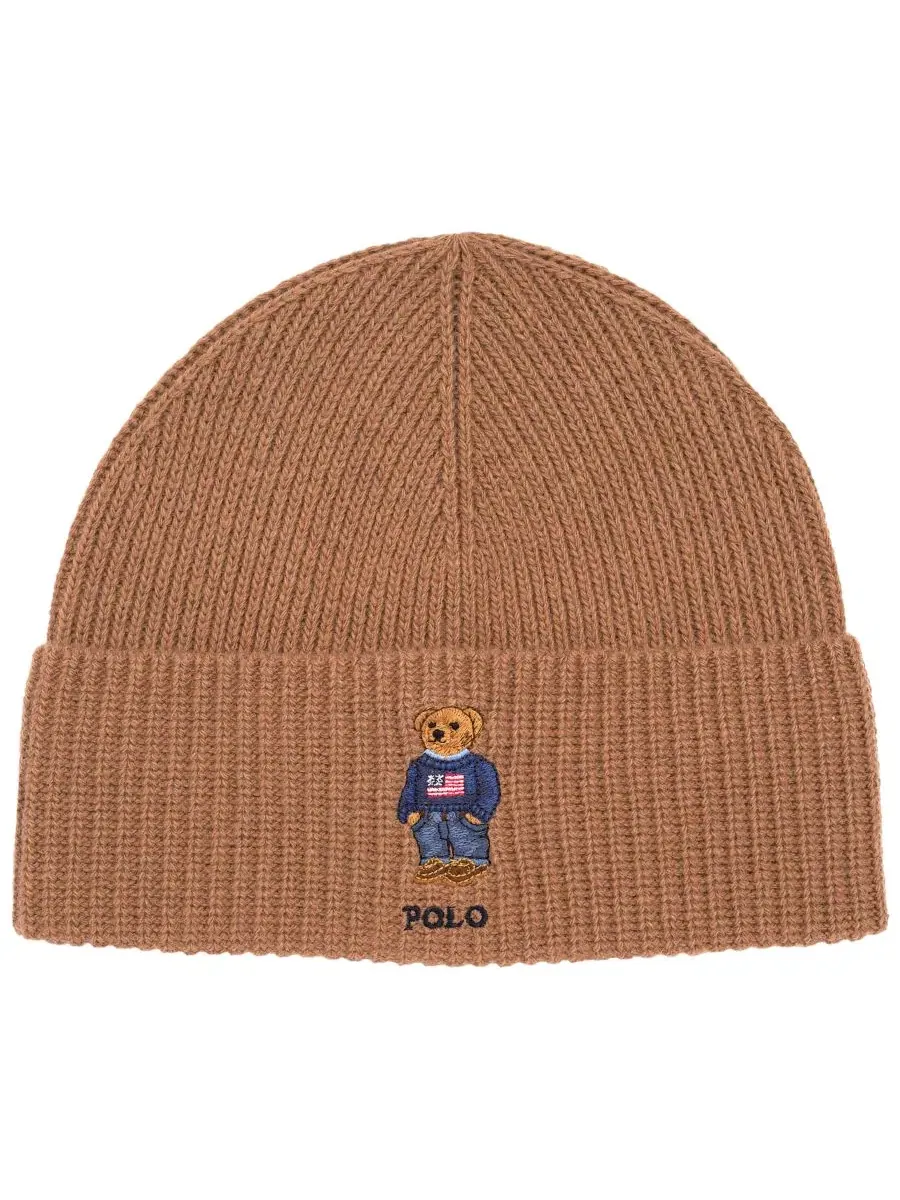 Шапка с вышивкой и логотипом, модель Flag Bear Polo Ralph Lauren