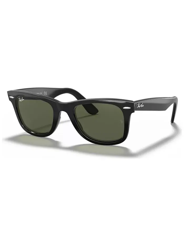 Солнцезащитные очки Ray-Ban Original Wayfarer — изображение 1 из 6, черный/зеленый