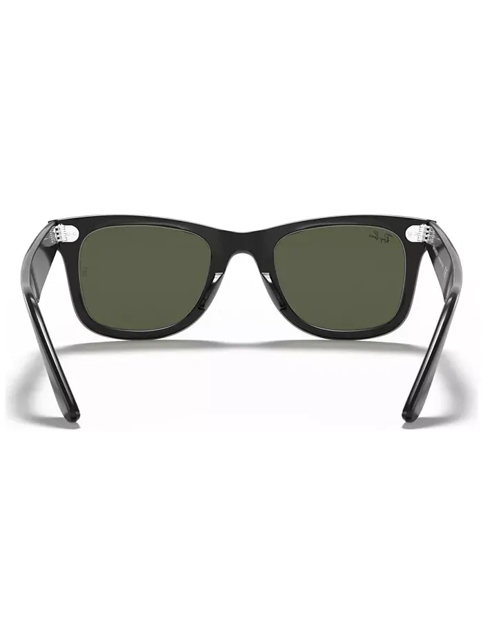 Солнцезащитные очки Ray-Ban Original Wayfarer — изображение 3 из 6, черный/зеленый