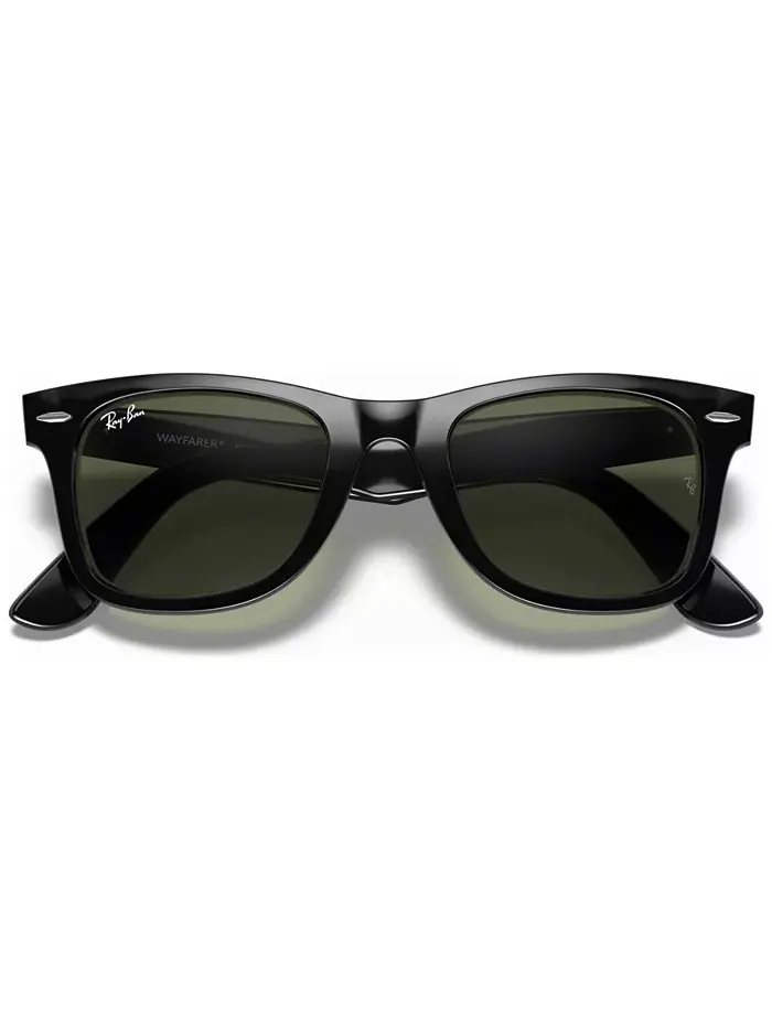 Солнцезащитные очки Ray-Ban Original Wayfarer — изображение 4 из 6, черный/зеленый