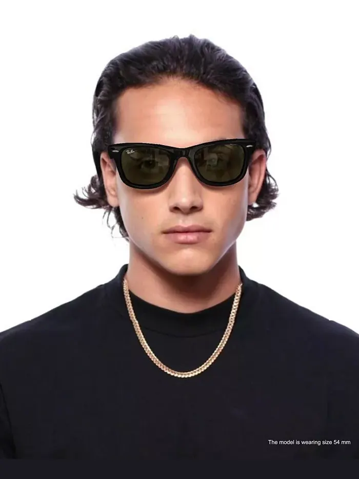 Солнцезащитные очки Ray-Ban Original Wayfarer — изображение 6 из 6, черный/зеленый