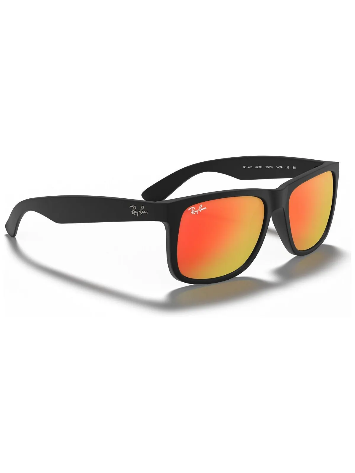Солнцезащитные очки джастин зеркало rb4165 Ray-Ban — изображение 3 из 11, черный/оранжевый