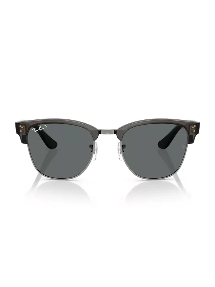 Унисекс солнцезащитные очки Clubmaster Reverse Polarized, RBR0504S Ray-Ban — изображение 2 из 6, прозрачный темный серый
