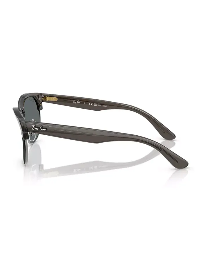 Унисекс солнцезащитные очки Clubmaster Reverse Polarized, RBR0504S Ray-Ban — изображение 3 из 6, прозрачный темный серый