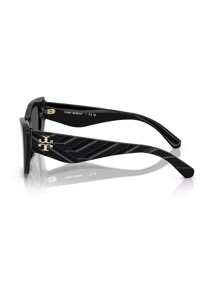 Женские солнцезащитные очки большого размера, TY7216U Tory Burch — изображение 3 из 6, черный