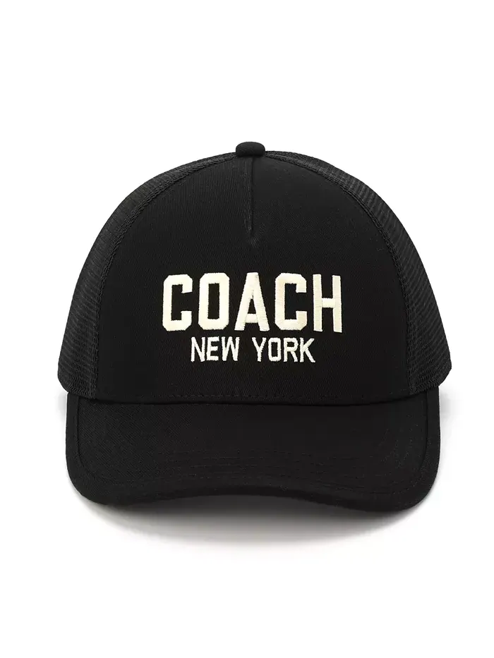Женская бейсболка New York Trucker COACH — изображение 1 из 4, черный