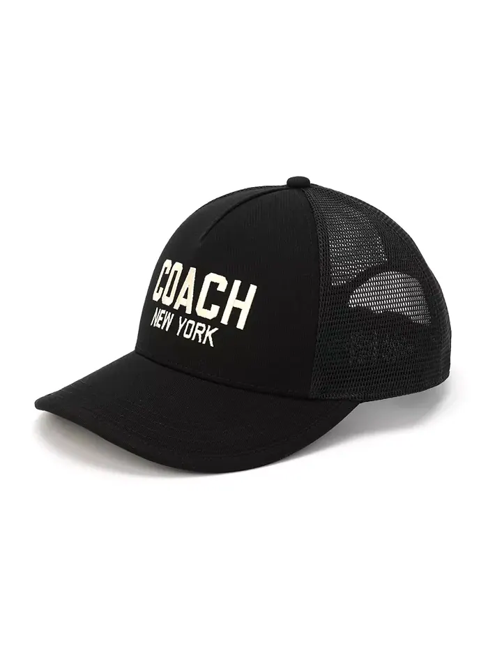 Женская бейсболка New York Trucker COACH — изображение 2 из 4, черный