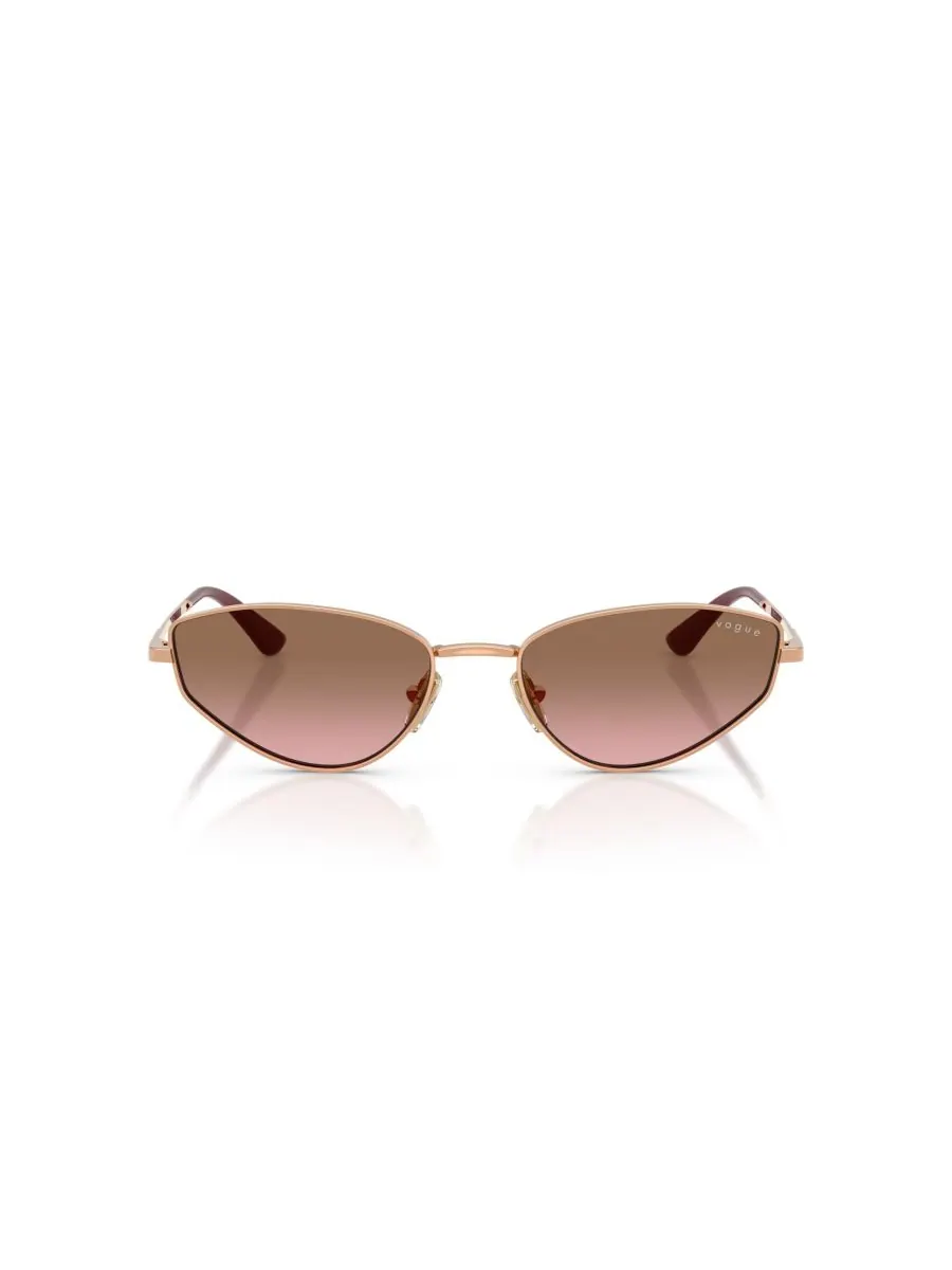 Женские солнцезащитные очки кошачий глаз, VO4339S Vogue Eyewear — изображение 2 из 6, розовый золотистый