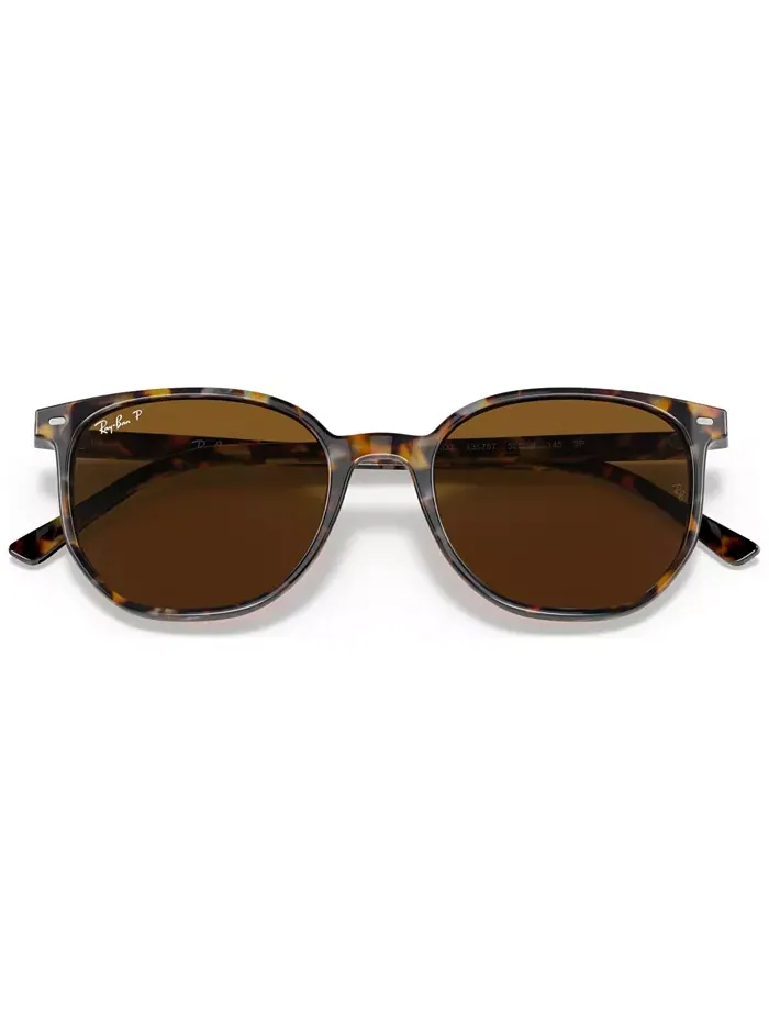 Унисекс поляризованные солнцезащитные очки, RB2197 ELLIOT 52 Ray-Ban — изображение 5 из 8, коричневый серый