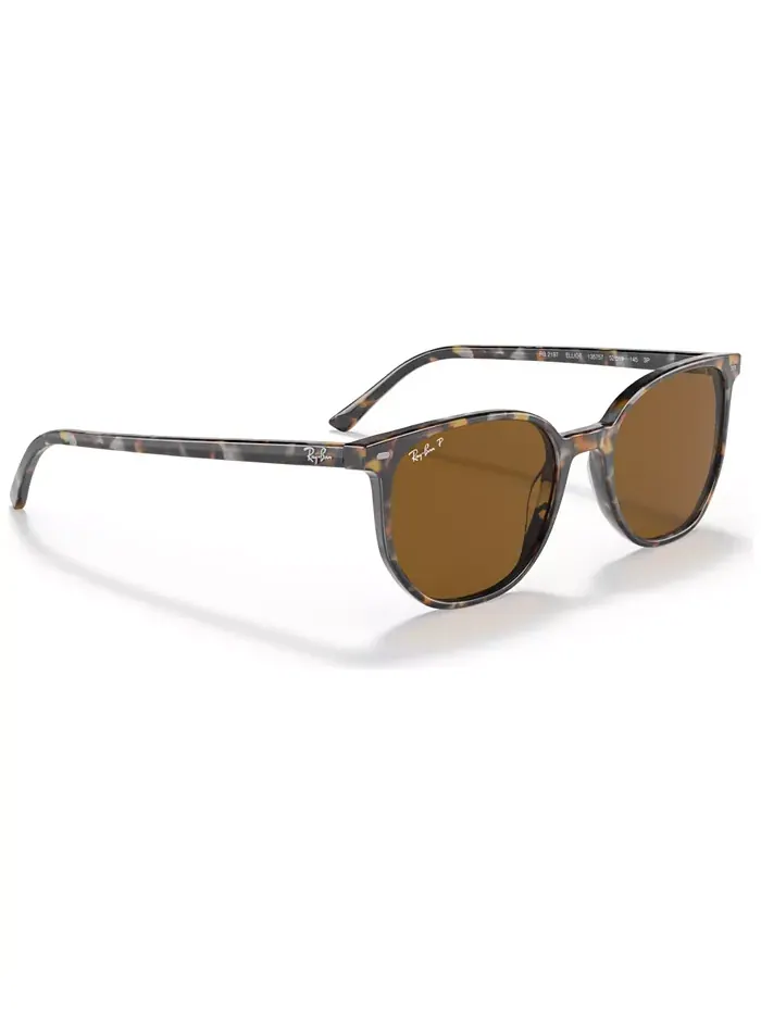 Унисекс поляризованные солнцезащитные очки, RB2197 ELLIOT 52 Ray-Ban — изображение 6 из 8, коричневый серый
