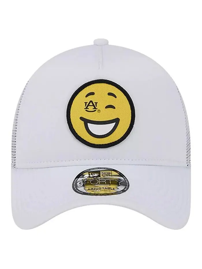 Мужская белая шапка Auburn Tigers Wink Foam Trucker Adjustable New Era — изображение 2 из 4