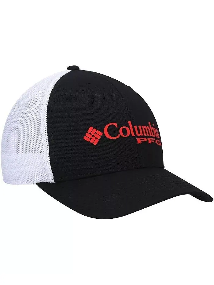 Мужская черная кепка с логотипом Nebraska Huskers PFG Snapback Columbia — изображение 3 из 3, черный