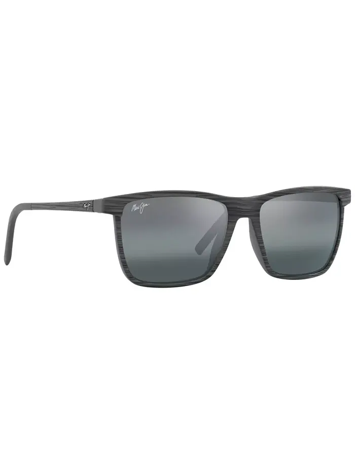 Унисекс поляризованные солнцезащитные очки, One Way Maui Jim — изображение 4 из 10, серый