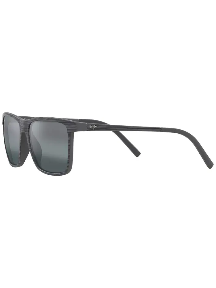 Унисекс поляризованные солнцезащитные очки, One Way Maui Jim — изображение 5 из 10, серый