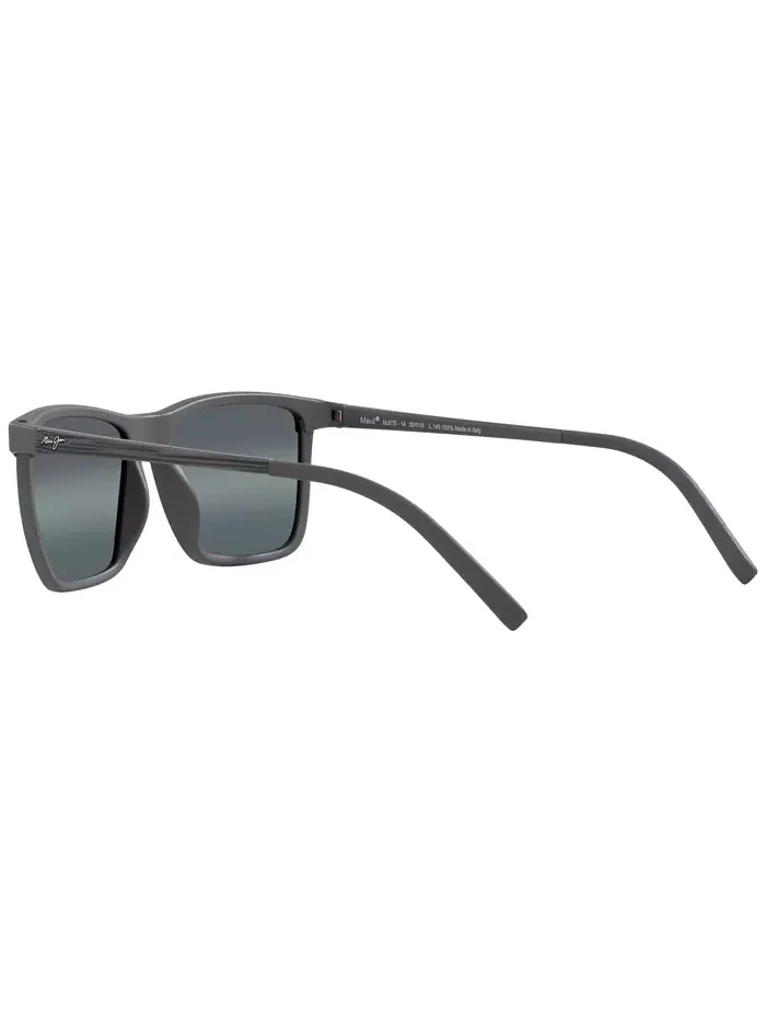 Унисекс поляризованные солнцезащитные очки, One Way Maui Jim — изображение 6 из 10, серый