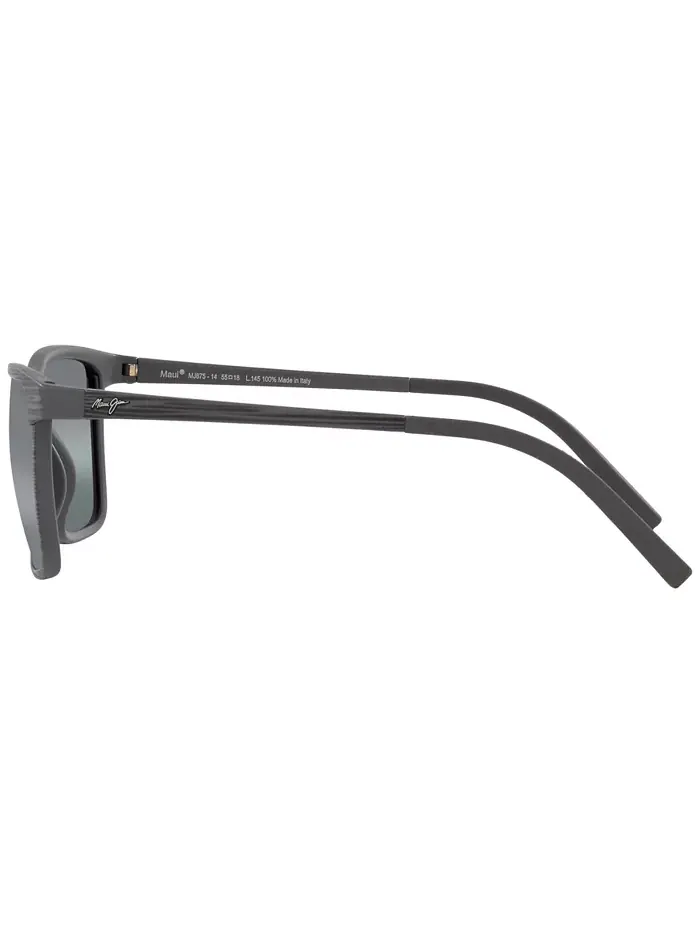 Унисекс поляризованные солнцезащитные очки, One Way Maui Jim — изображение 7 из 10, серый