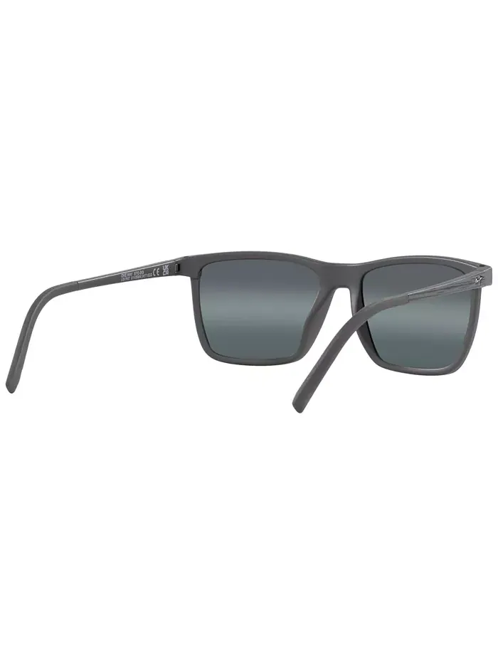 Унисекс поляризованные солнцезащитные очки, One Way Maui Jim — изображение 9 из 10, серый