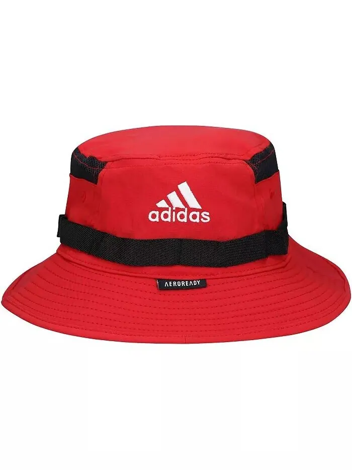 Мужская красная панама AEROREADY Sideline NC State Wolfpack 2021 Adidas — изображение 3 из 3, красный