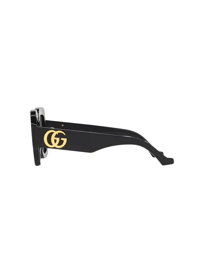 Женские прямоугольные солнцезащитные очки, GG1547S GC002194 Gucci — изображение 3 из 5, черный коричневый