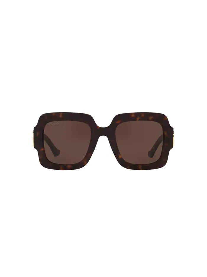 Женские прямоугольные солнцезащитные очки, GG1547S GC002194 Gucci — изображение 2 из 5, коричневый