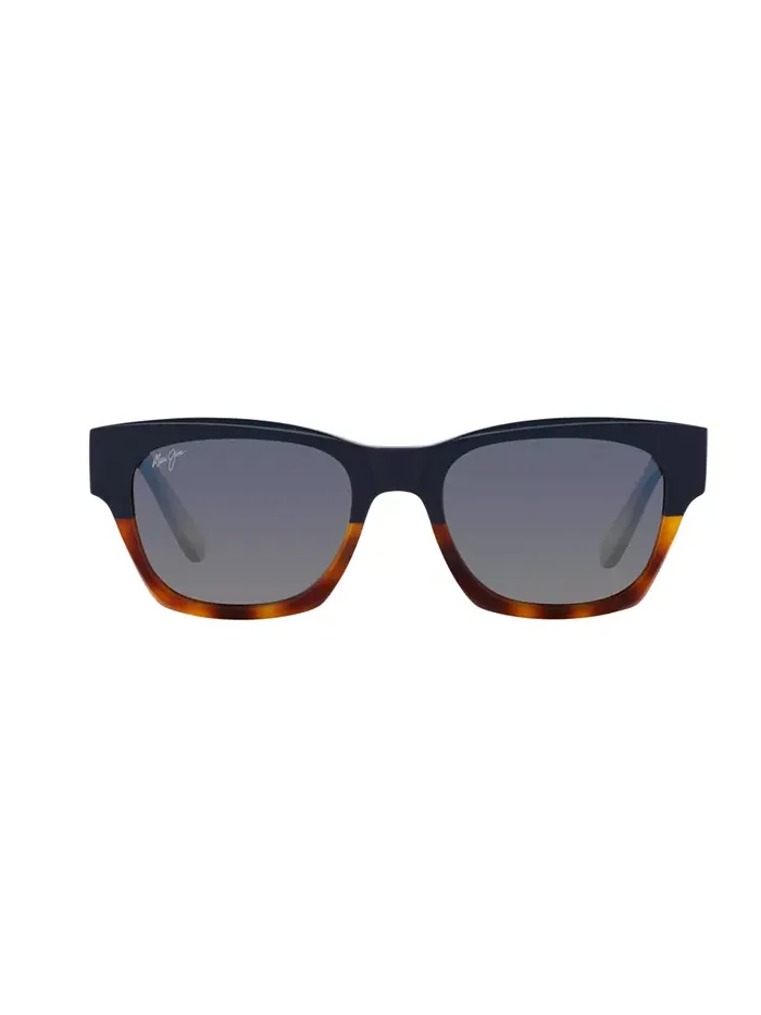 Унисекс поляризованные солнцезащитные очки, Valley Isle MJ000734 Maui Jim — изображение 3 из 5, синий коричневый
