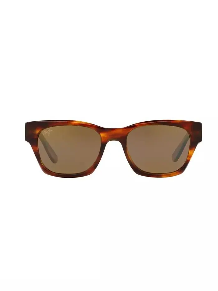 Поляризованные солнцезащитные очки унисекс, Valley Isle Mj000734 Maui Jim — изображение 2 из 8, коричневый
