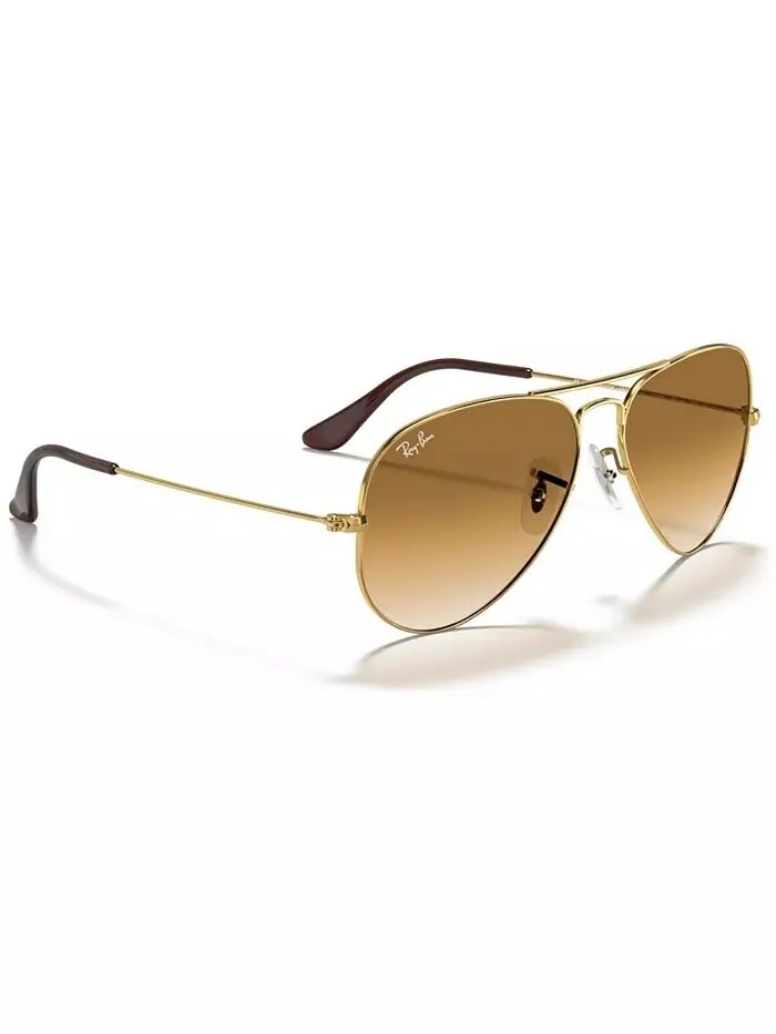 Солнцезащитные очки унисекс Ray-Ban — изображение 4 из 7, золотистый/коричневый