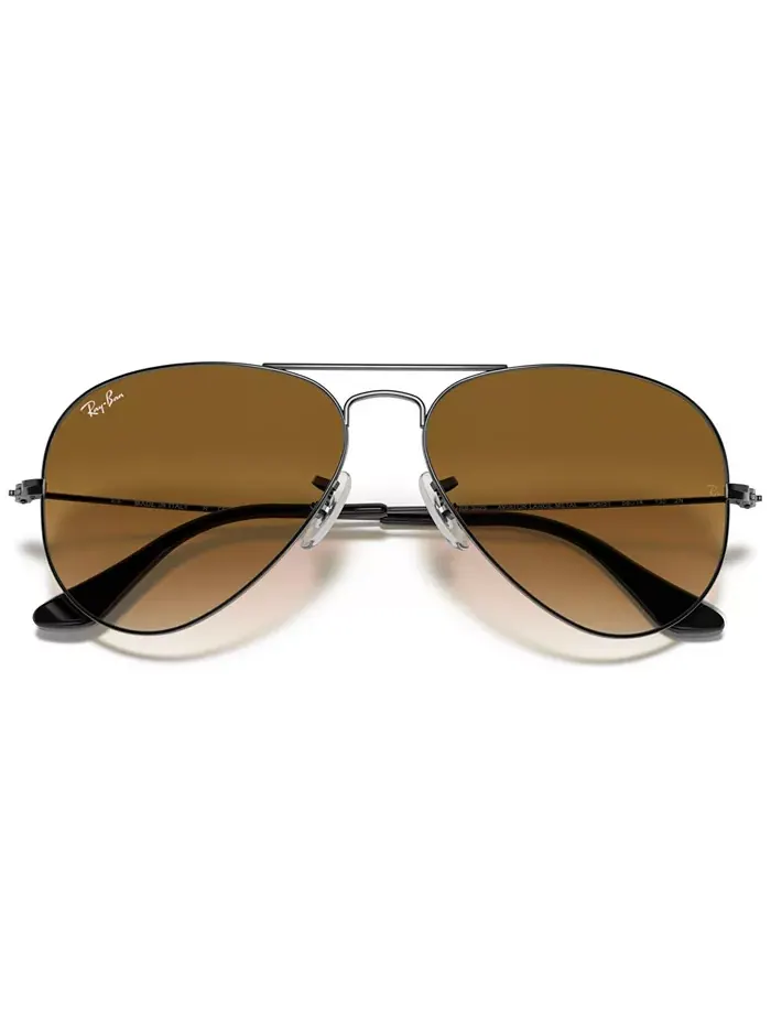 Унисекс солнцезащитные очки, RB3025 Aviator Gradient Ray-Ban — изображение 6 из 6, коричневый