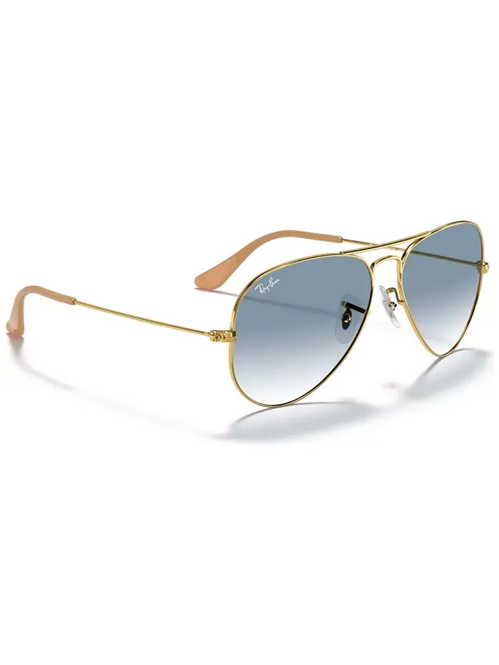 Унисекс солнцезащитные очки, RB3025 Aviator Gradient Ray-Ban — изображение 4 из 6, золото