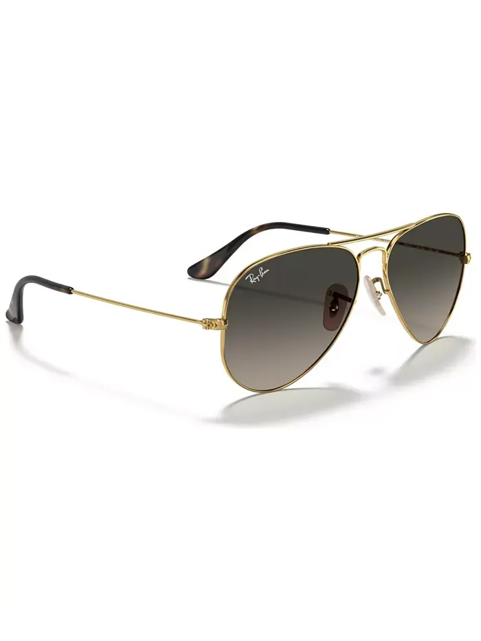 Унисекс солнцезащитные очки, RB3025 AVIATOR GRADIENT Ray-Ban — изображение 2 из 5, золотистый/серый