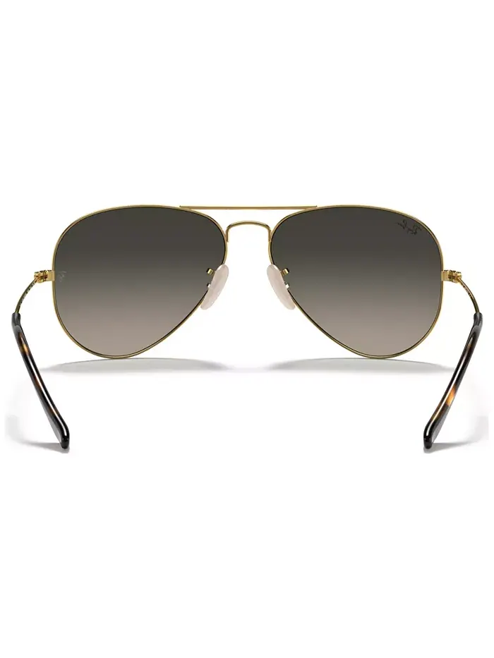 Унисекс солнцезащитные очки, RB3025 AVIATOR GRADIENT Ray-Ban — изображение 3 из 5, золотистый/серый