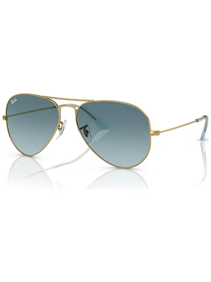 Унисекс солнцезащитные очки, RB3025 AVIATOR GRADIENT Ray-Ban — изображение 1 из 5, золотистый-/синий