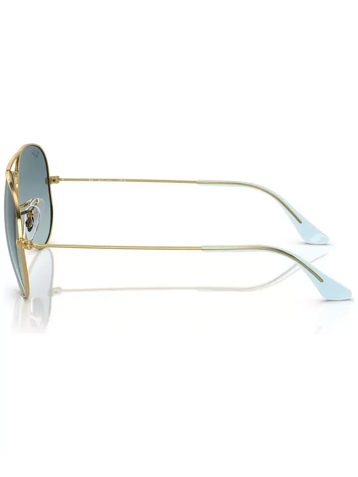 Унисекс солнцезащитные очки, RB3025 AVIATOR GRADIENT Ray-Ban — изображение 3 из 5, золотистый-/синий