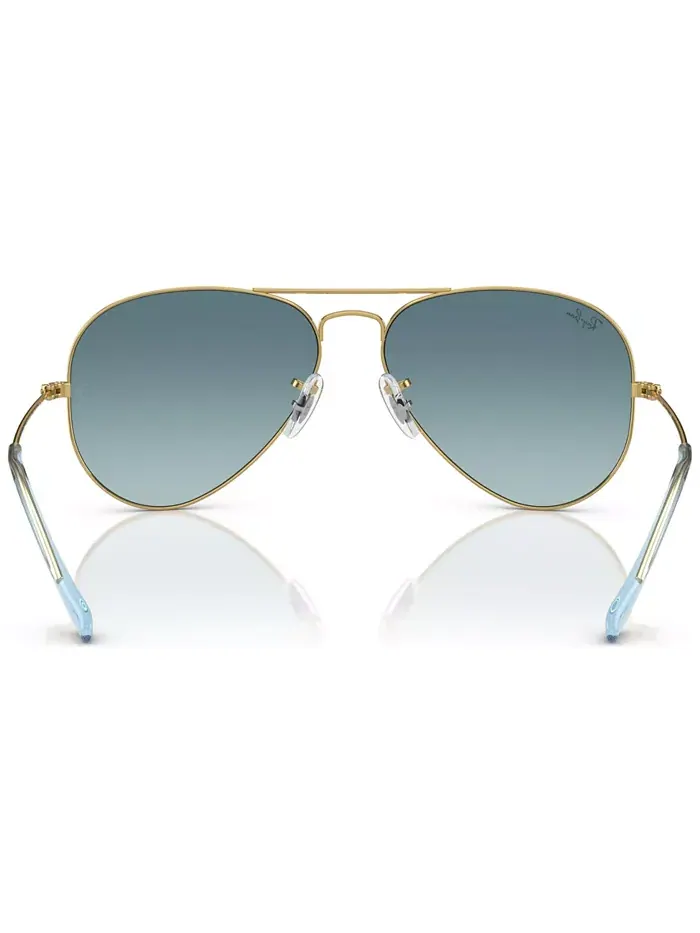Унисекс солнцезащитные очки, RB3025 AVIATOR GRADIENT Ray-Ban — изображение 5 из 5, золотистый-/синий