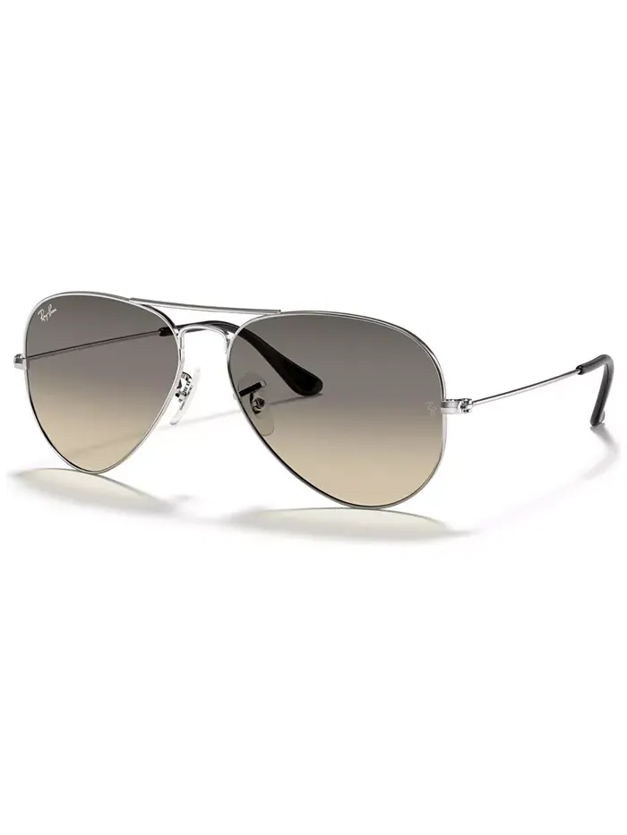 Унисекс солнцезащитные очки, RB3025 Aviator Gradient Ray-Ban — изображение 1 из 6, серебряный