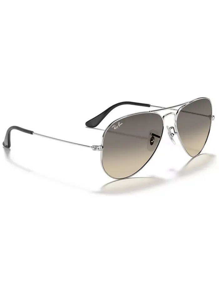 Унисекс солнцезащитные очки, RB3025 Aviator Gradient Ray-Ban — изображение 4 из 6, серебряный