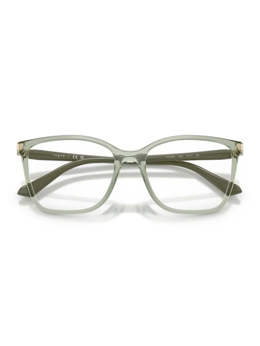 Женские квадратные очки, VO5654 Vogue Eyewear — изображение 5 из 5, прозрачный зеленый