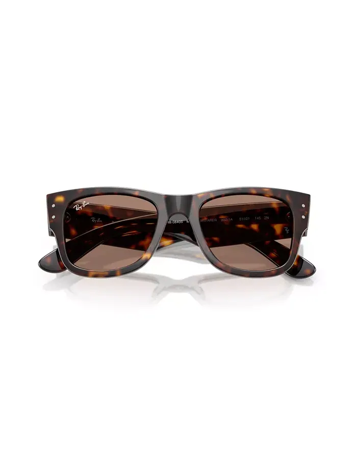 Унисекс солнцезащитные очки Mega Wayfarer Disney 100th Anniversary, RB0840S Ray-Ban — изображение 3 из 5, коричневый