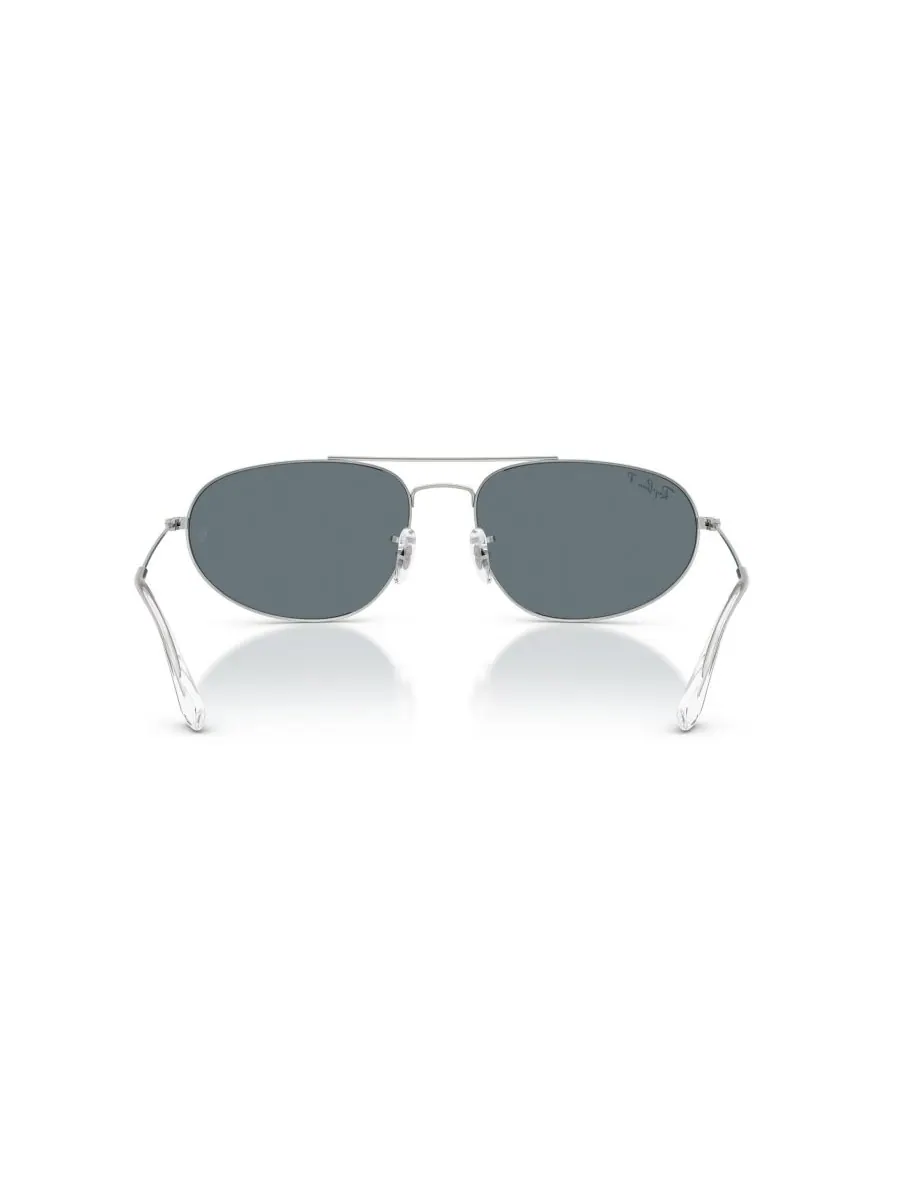 Солнцезащитные очки унисекс с поляризацией, RB3945 Ray-Ban — изображение 3 из 5, серебристый синий