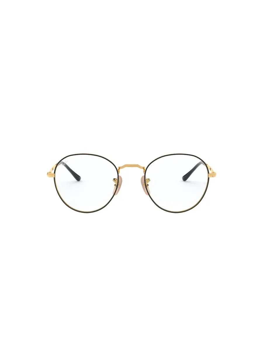 Универсальные круглые металлические очки для зрения, RB3582V Ray-Ban — изображение 3 из 5, черный золотистый