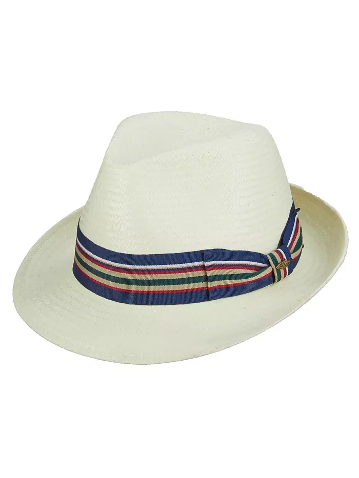 Мужская шляпа Bu Toyo Fedora с лентой Scala — изображение 4 из 5, слоновая кость/кремовый
