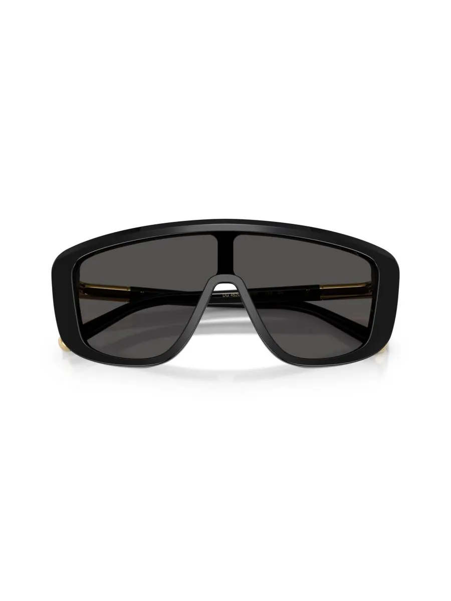 Мужские прямоугольные солнцезащитные очки, DG4520 Dolce&Gabbana — изображение 8 из 8, коричневый