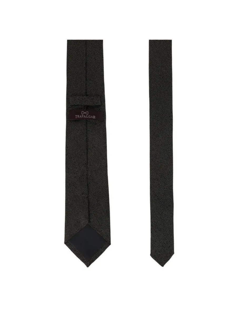 Галстук с металлической нитью и шелком Janus Metallic and Silk Classy Necktie TRAFALGAR — изображение 3 из 3, золото