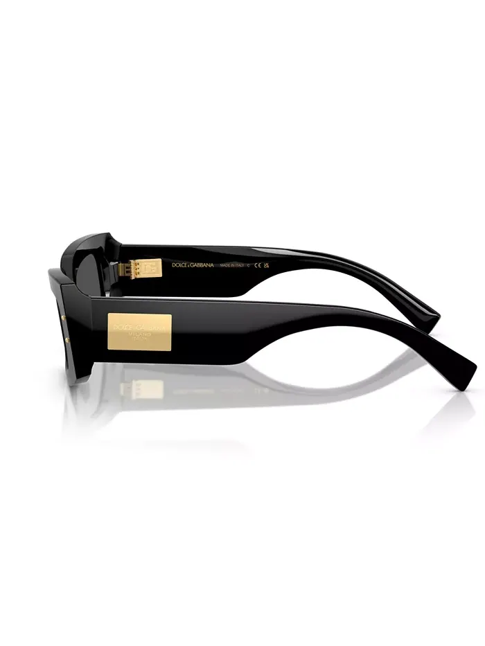 Женские солнцезащитные очки Low Bridge Fit DG4479F Dolce&Gabbana — изображение 3 из 6, черный