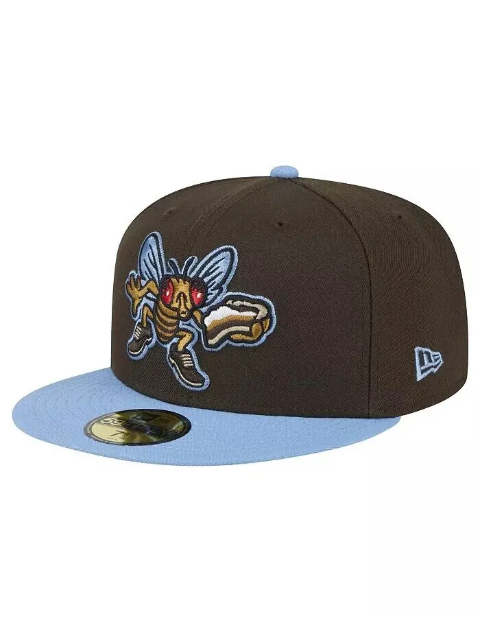 Мужская коричневая шляпа Lehigh Valley Iron Pigs Theme Night Shoofly 59FIFTY New Era — изображение 1 из 4, коричневый