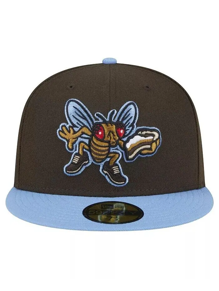 Мужская коричневая шапка Lehigh Valley IronPigs Theme Night Shoofly 59FIFTY Fitted New Era — изображение 2 из 4