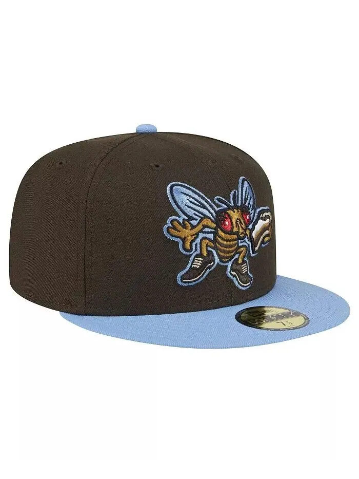 Мужская коричневая шапка Lehigh Valley IronPigs Theme Night Shoofly 59FIFTY Fitted New Era — изображение 4 из 4